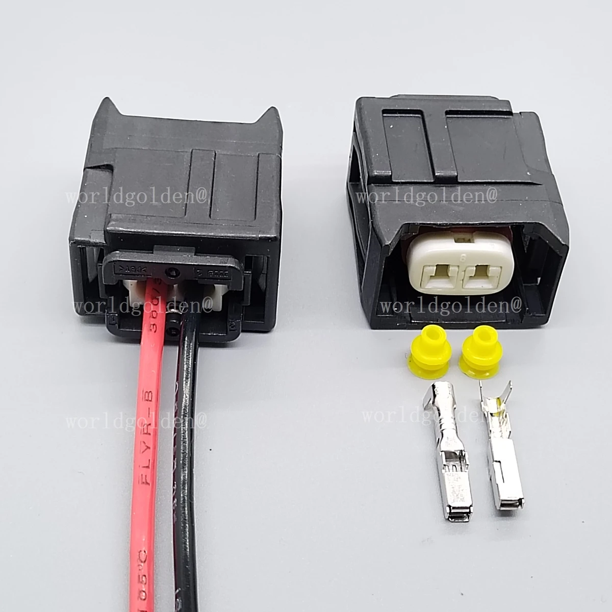 2-Pin Diesel Fuel Injector Wiring Connector Plug 7287-1495-30 90980-12747 for Toyota Vehicles