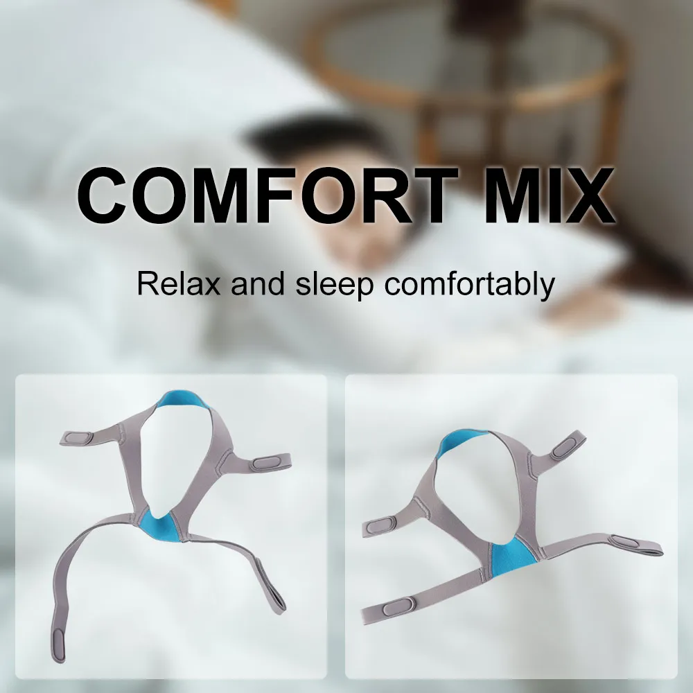 Adjustable Replacemen CPAP Headband Elastic Double Layer N20 Headband Composite sponge Breathing Machine Replacement Accessory