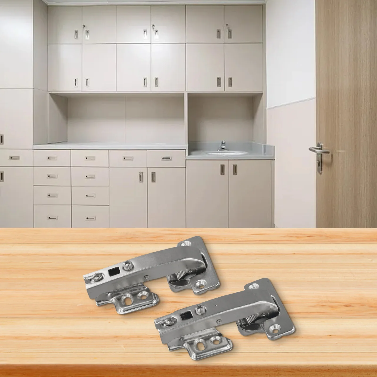 

2pcs 90 Degree Buffer Hinge Kitchen Cabinet Hydraulic Hinge Folding Door Large Angle Buffer Hinge Furniture Door Hardware