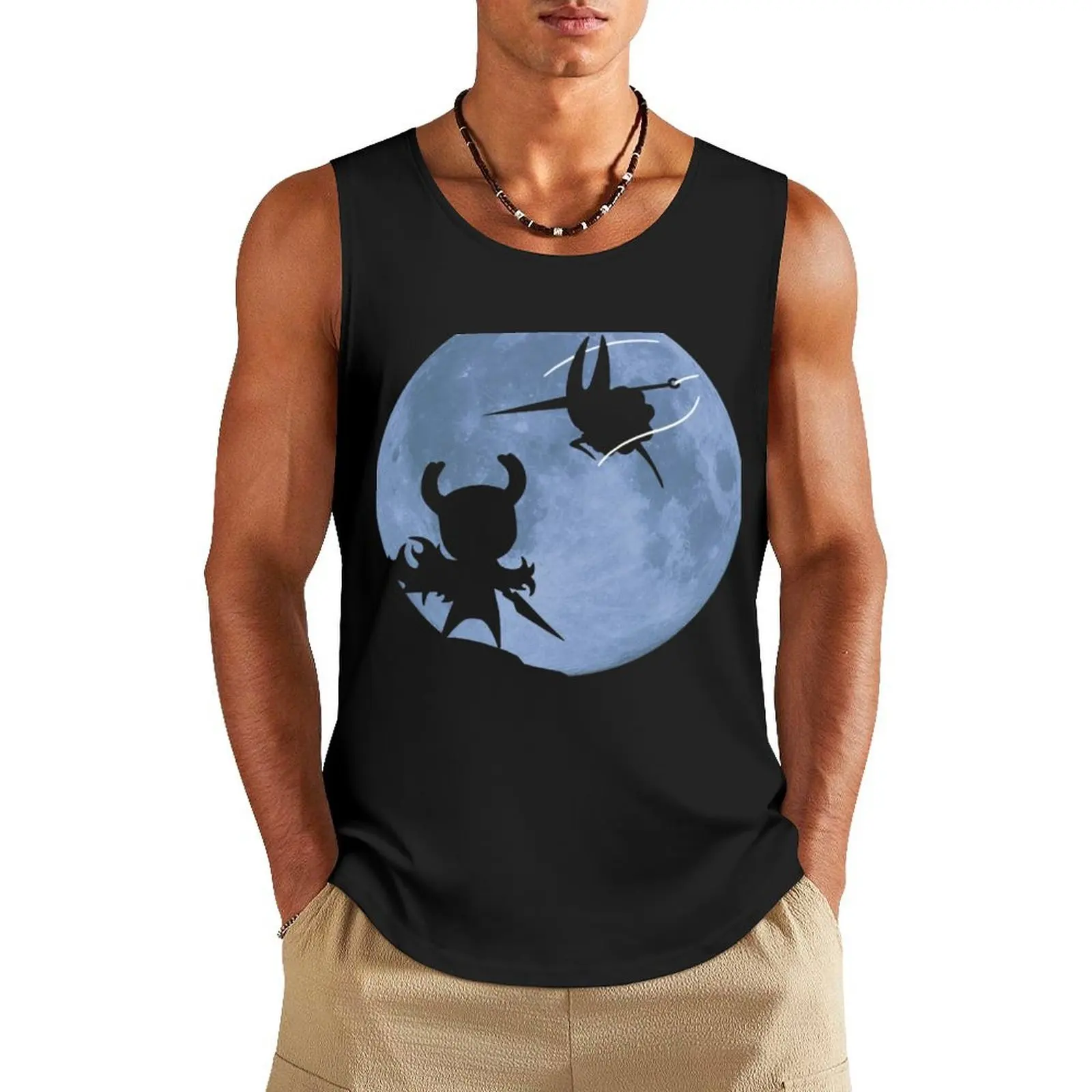 

Hollow Knight VS Silksong Tank Top T-shirt men Vests sports vest