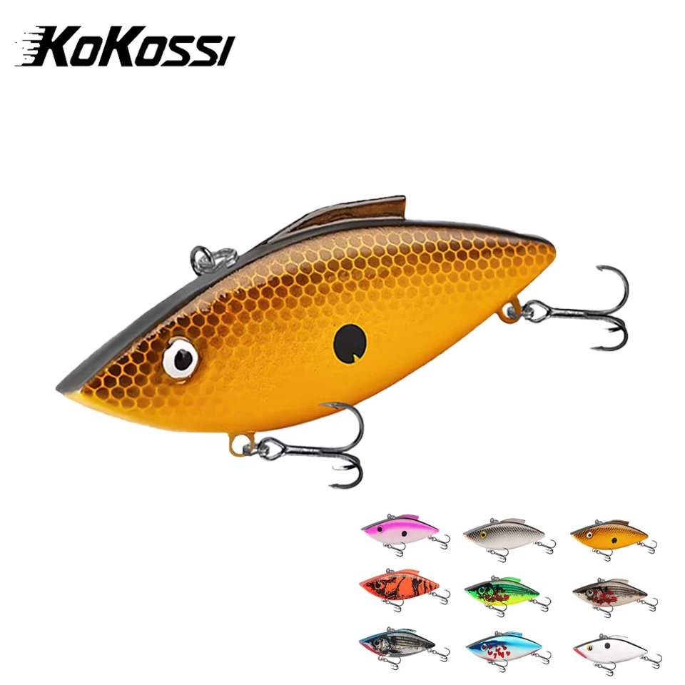 1PCS 11.4g/18.6g Jig Vibration Sinking VIB Lure Crankbait Fishing Pike Fishing Artificial Spoon Rattling Lipless De Pesca Lure