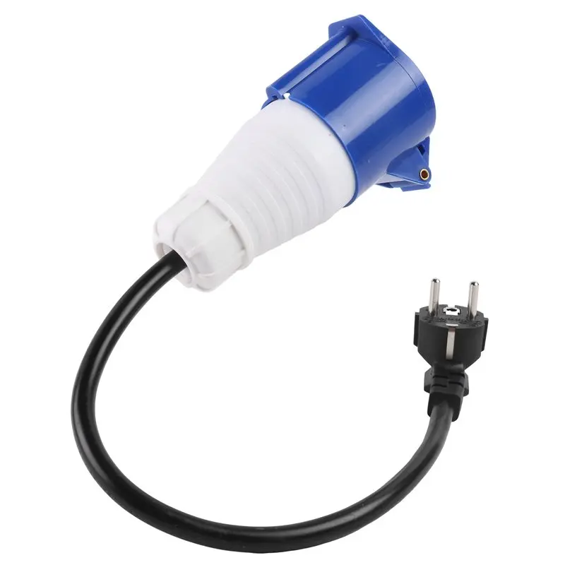 For EV Charging Adapter CEE To Schuko, 16A, 220V, Portable Electric Vehicle Connector EU Plug
