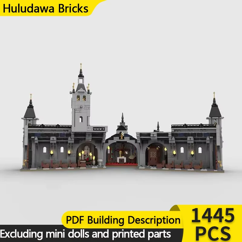 Medieval Castle Model MOC Building Brick Multi Functional Retro Church Modular Technology Gifts Holiday Assemble Child Toy Suit