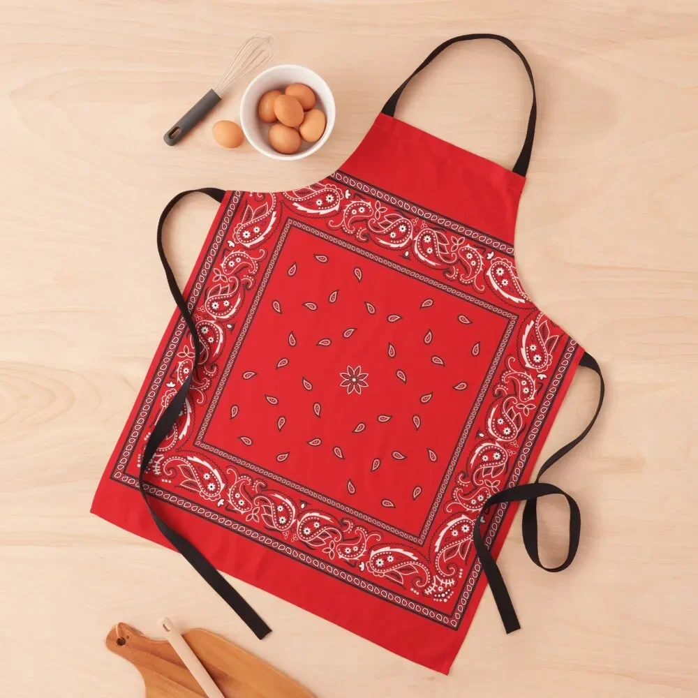 

Red Bandana Apron Cleaning Products For Home Children'S Apron