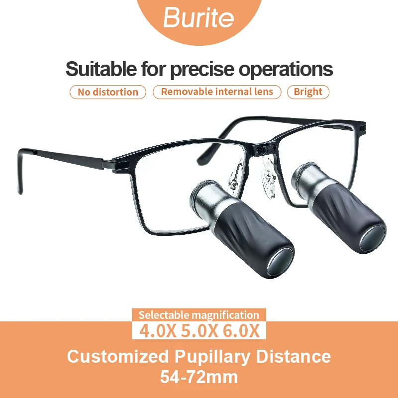 4.0X 6.0X TTL Surgery Medical Magnifying Glass Magnifier 28-60cm Long Working Helping Hand Soldering Solder Clamp HD Tools Loupe