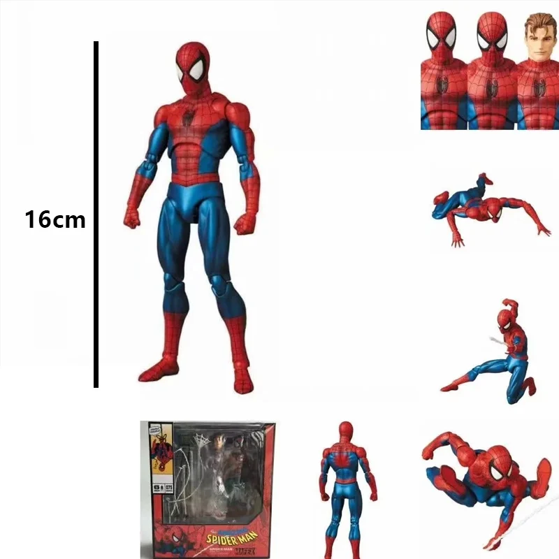 Avengers 4 Comic Version MAF 075 Spider-Man Movable Doll Model Ornaments Hand-made Ornaments Pvc Statue Toy Boy Gift