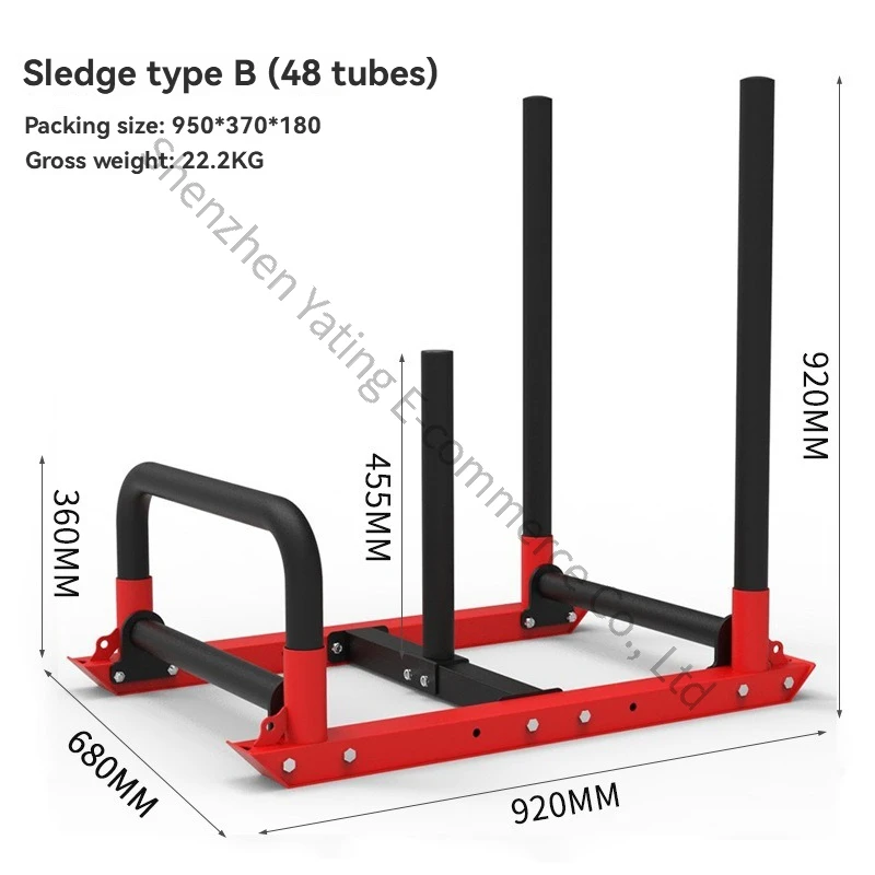 

New Sled Push-pull Vehicle Commercial Track Field Weight-bearing Running Resistance Energy Training Private Teaching Equipment