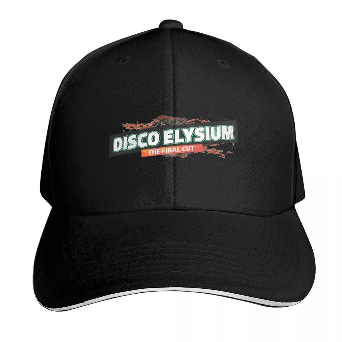 retro letter disco elysium Baseball Cap Unisex for Men Women Outdoor Golf Running Hiking Summer Beach Travel
