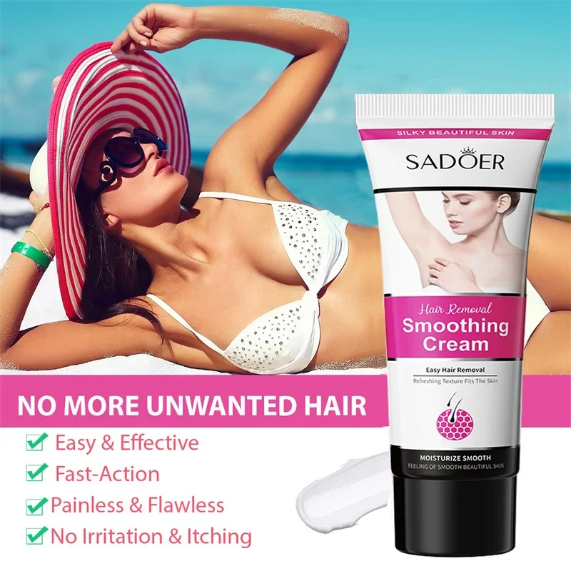 Portable Convenient Armpit Leg Arm Private Parts Hair Removal Effective Painless Fast Hair Removal Cream Smooth Whitening Skin