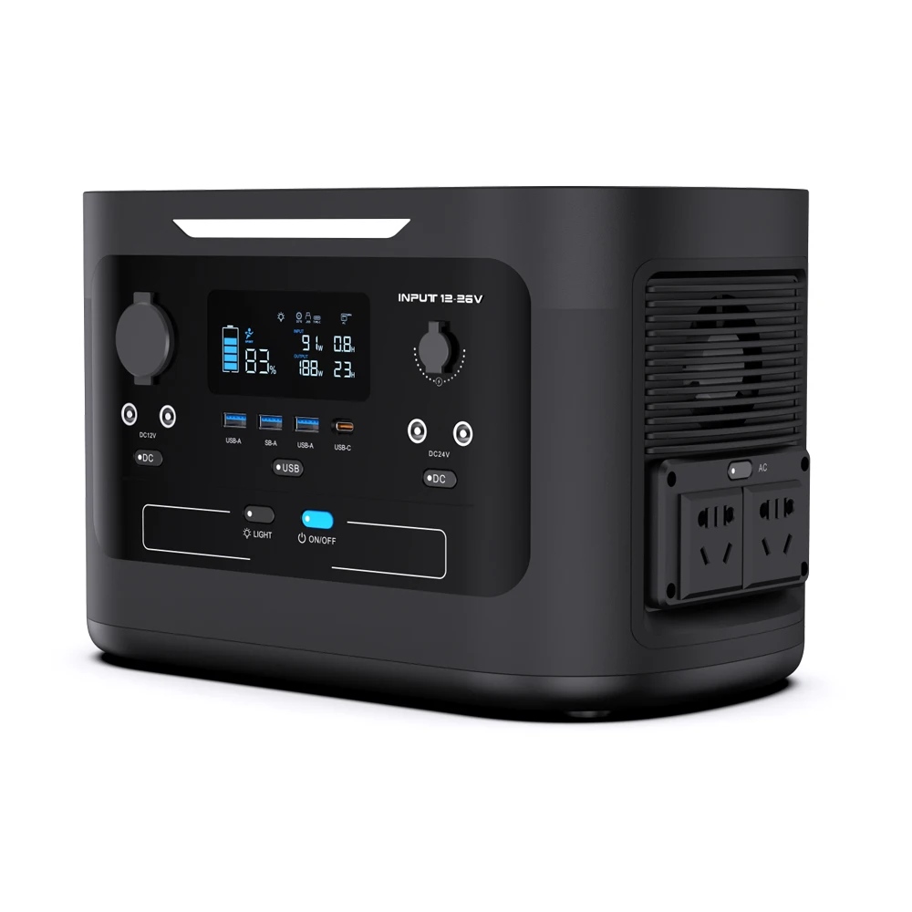 بطاريات محطة طاقة محمولة 1000 واط بطارية ليثيوم حزمة في الهواء الطلق الشمسية قابلة للشحن مولد إمداد الطاقة المحمول الشمسية 220 فولت #5