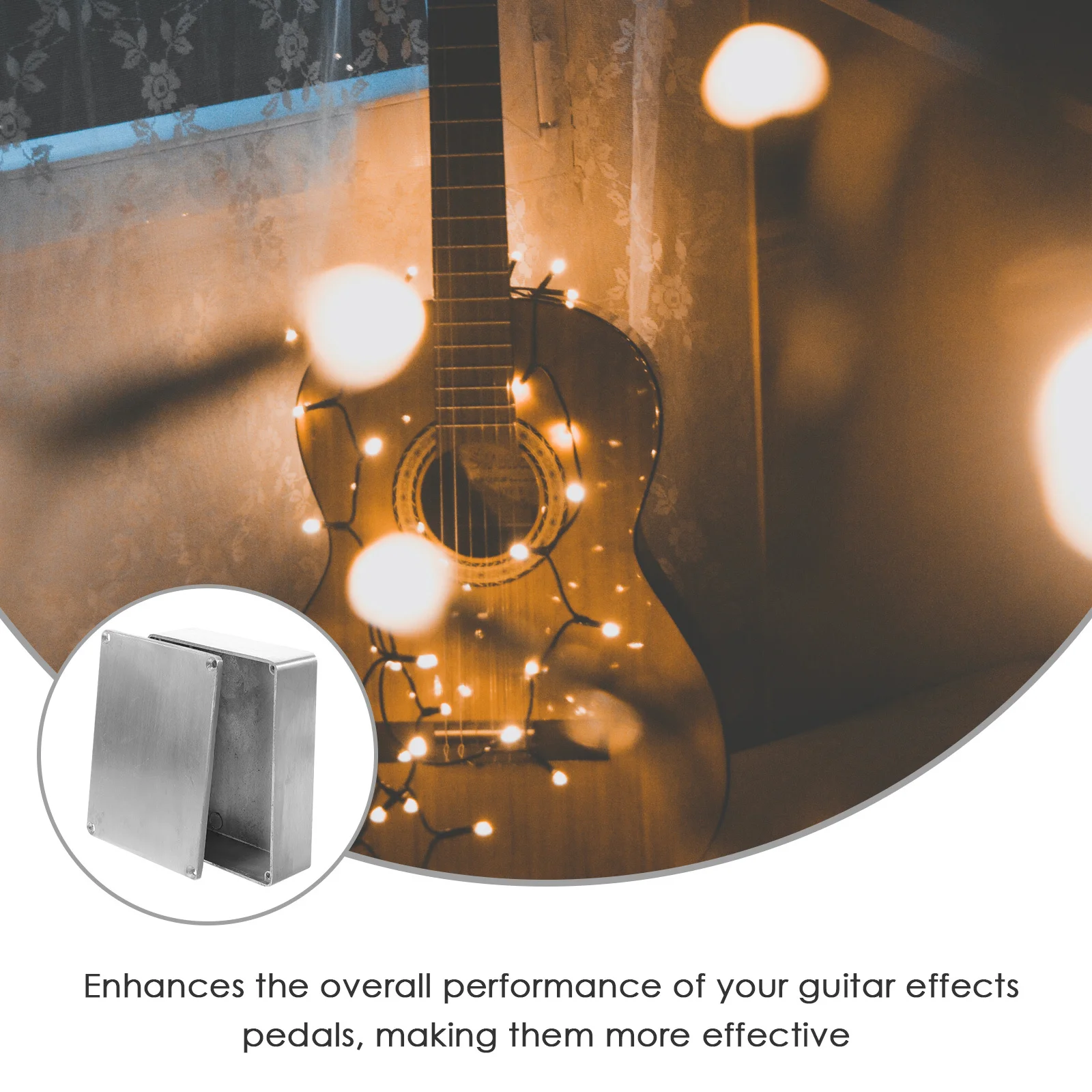 

Durable Aluminum Box Guitar Pedal Enclosure Stomp Box Suitable for Guitar Effects and DIY Kits Musical Instrument Parts