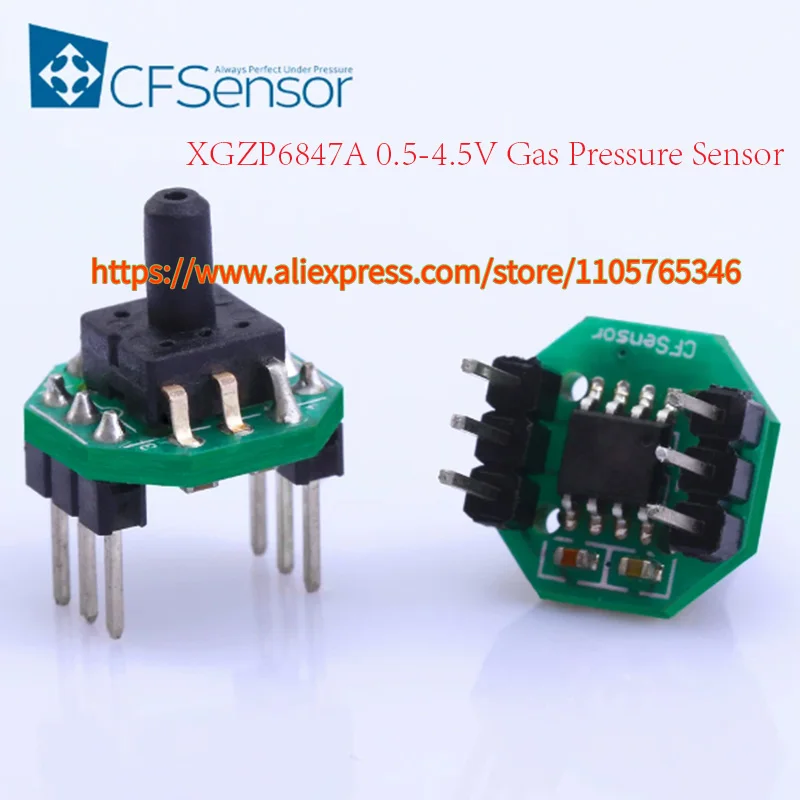 1pcs XGZP6847A CFSensor 0.5-4.5V Gas Pressure Sensor Module, Positive and Negative Pressure of Ventilator