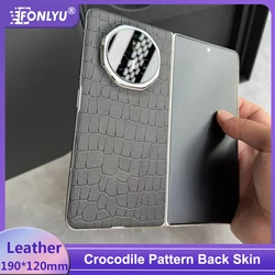 FONLYU 3D Crocodile Pattern Embossed Leather Cellphone Back Cover Protect Skin Sticker For Unlock Hydrogel Film Cutting Machine