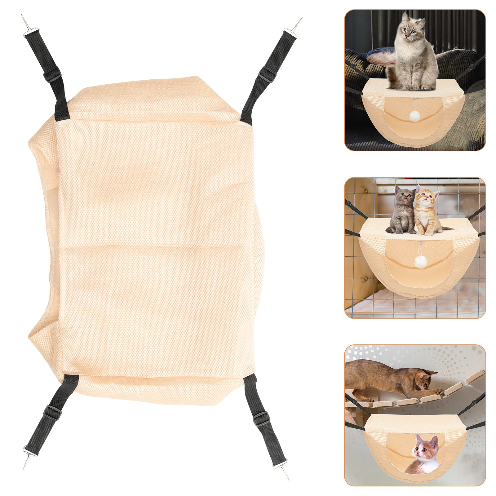 

Cat Hanging Hammock Wear-Resistant Breathable Comfortable Sleeping Nest Summer Pet Cage Rest Bed Cat Hammock Summer Pet Bed