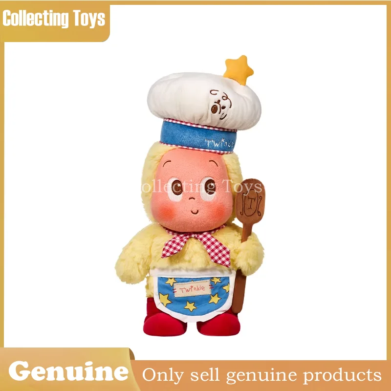 

Genuine Pop Mart Twinkle Twinkle Welcome To The Moon Surface Series Stuffing Cute And Playful Gift Chef Plush Doll Baguette Bag