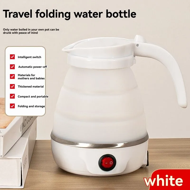 B47B-Quick Heating, Auto Shut-Off, Portable Silicone Electric Kettle For Travel-Collapsible, 0.6L UK Plug