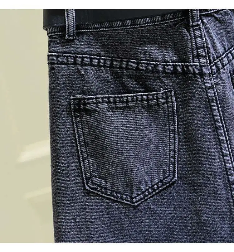 Minigonna floreale in Denim da donna, vita alta, gonne Jeans Slim, avvolte, gonna corta a trapezio, abbigliamento primaverile, estate, nuovo, 2024