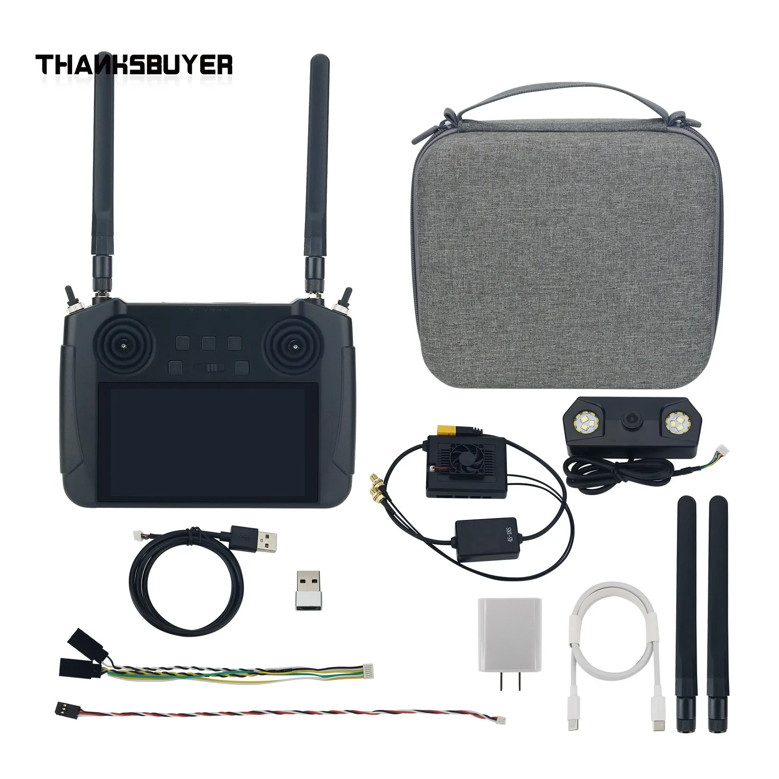 SIYI MK15 Agriculture FPV Controller Video Transmitter Receiver 5.5" Screen 20KM Image Transmission