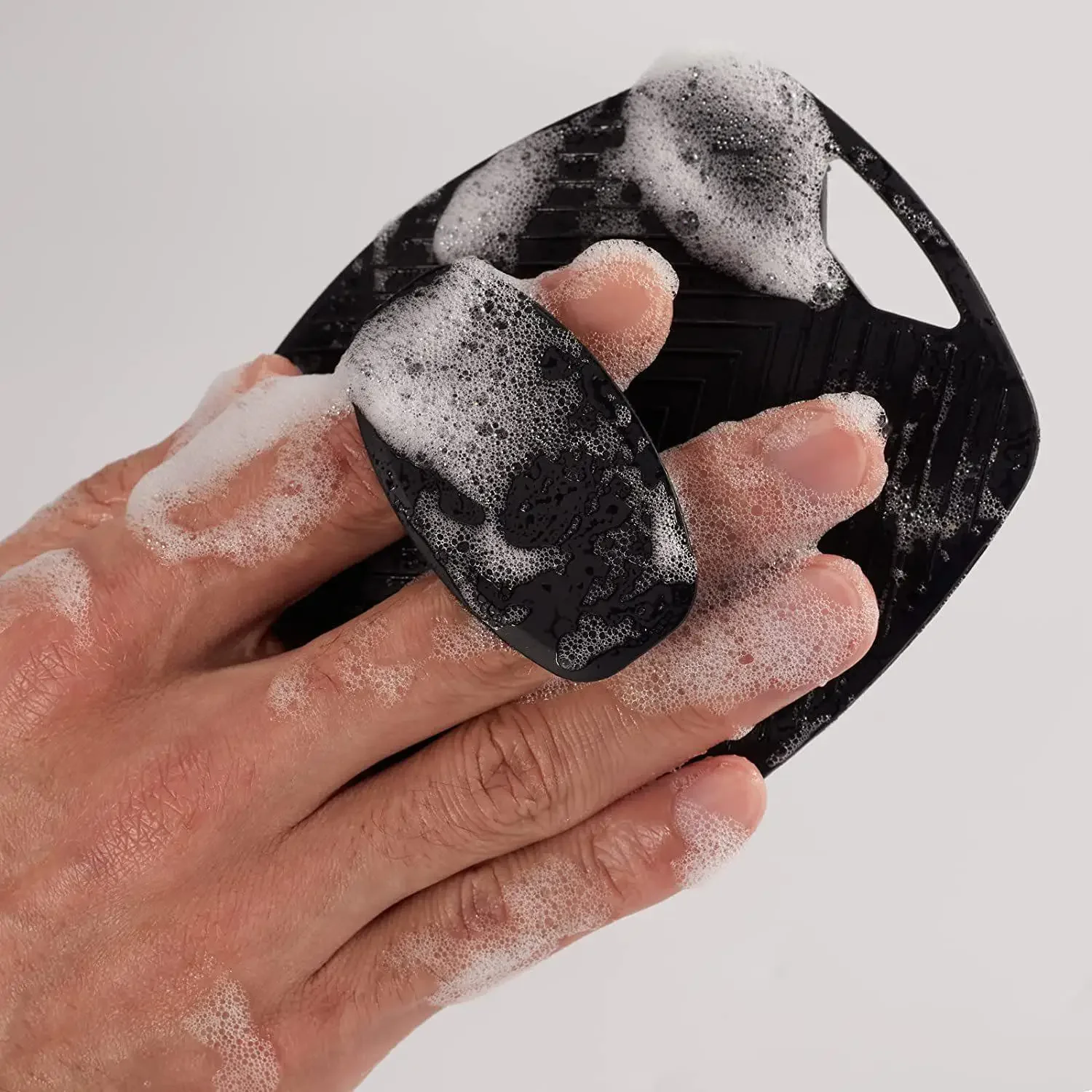 Zachte siliconen exfoliërende borstelreiniger Handmatige lichaamsreiniging Scrubber Douche Zachte massagebadborstel voor mannen