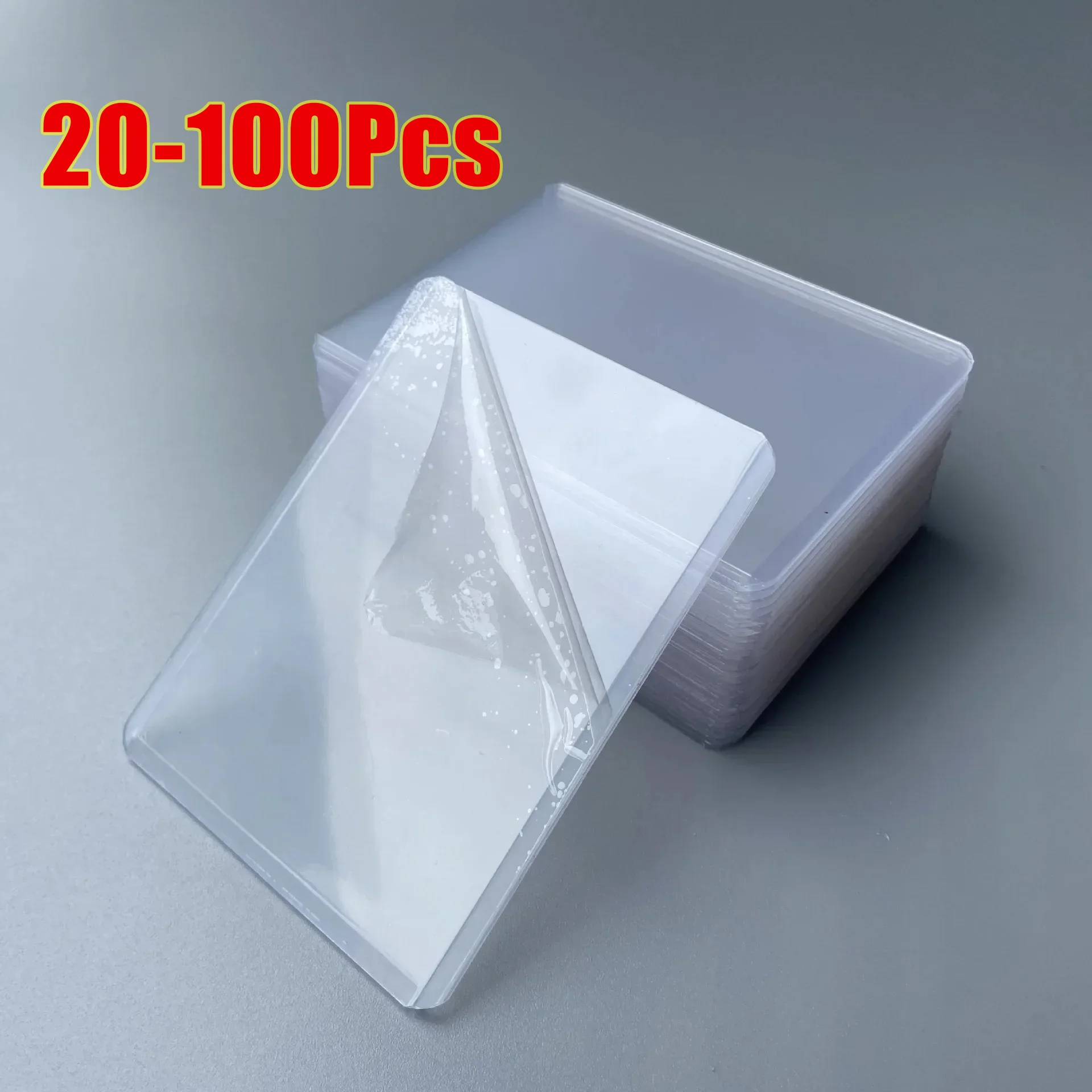 20-100Pcs 35PT Trading Card Holder Top Loading Clear Protective Hard Plastic Card Sleeves Holder For Baseball Card Sports Cards