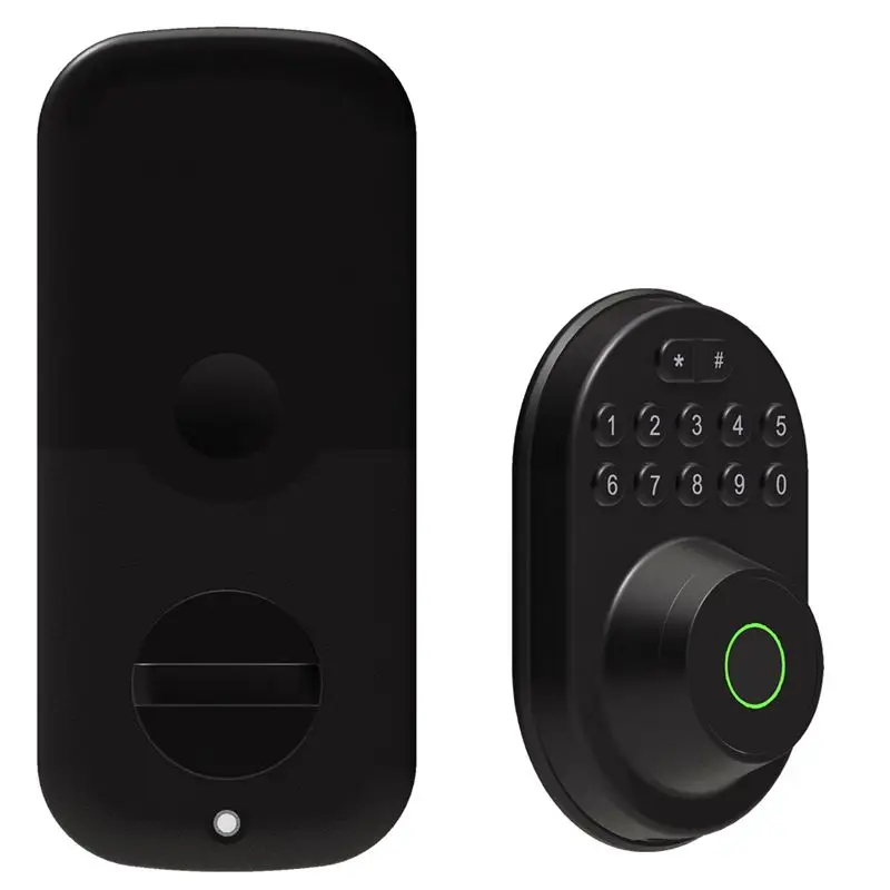 

A25I-Tuya BLE Fingerprint Deadbolt Lock APP Auto Lock Delay With Latch Password/Key/APP Remote Unlock (A)