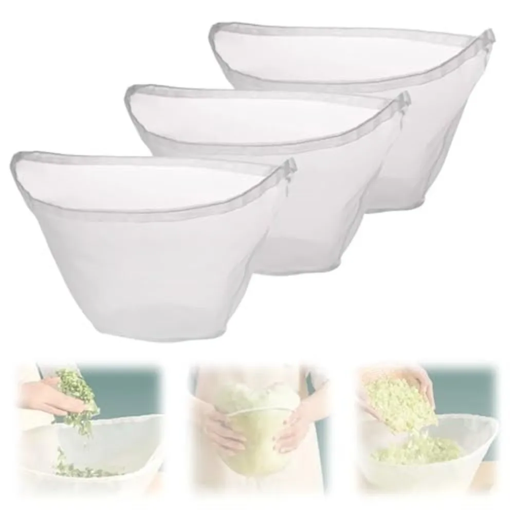 

Gifts Bowl Shape Cheese Cloth Bag with Closed Edges Fine Mesh Mesh Bag Reusable Soy Milk Bags Cooking Tool