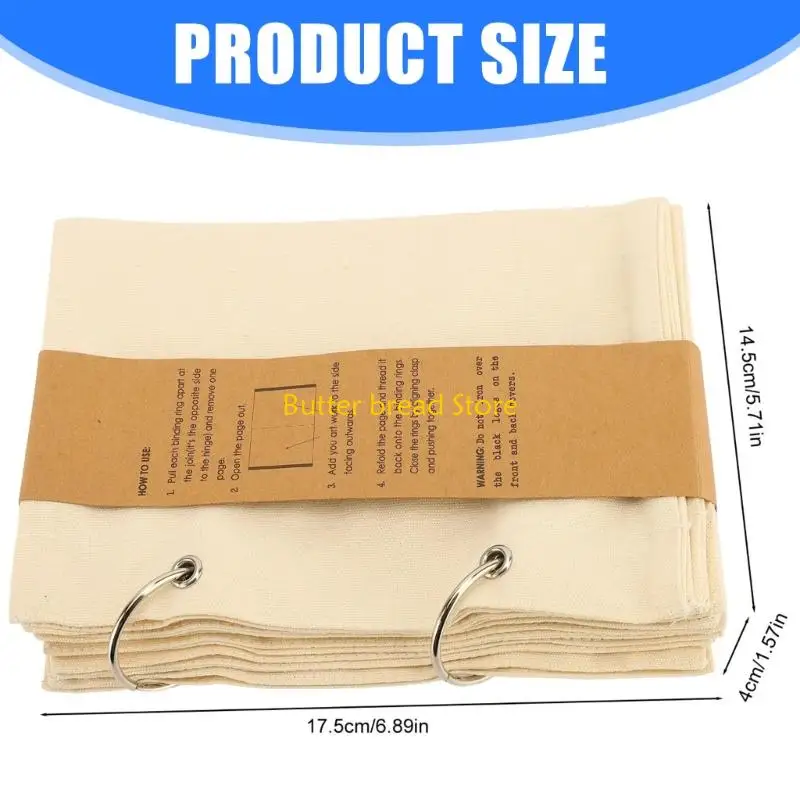 W89C 175x145 مللي متر كبير كتاب رسم الكتان دفتر النسيج ستيتشبوك 175x145 مللي متر للرسم الفني رسم خياطة الفن الحرفية