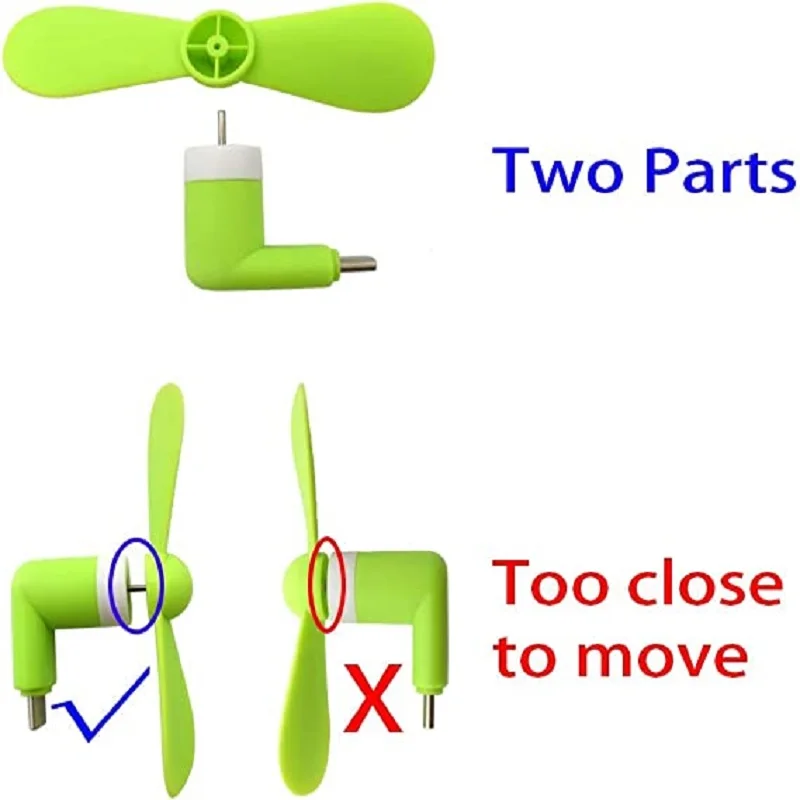 Mini ventola per cellulare ventola colorata e potente compatibile con ventola per telefono cellulare per accessori estivi per telefoni cellulari