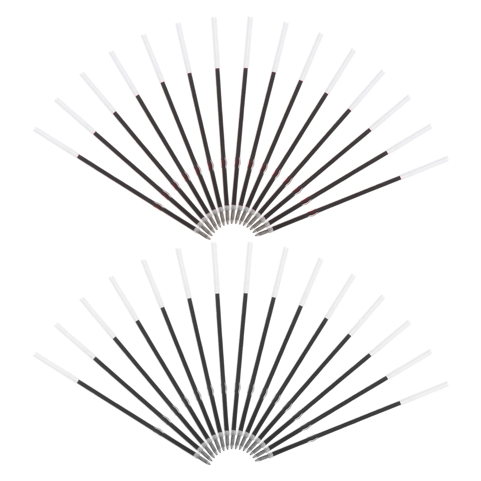 

200 Pcs Ballpoint Pen Refill Pens Black Ink Telescopic Refills Beadable Plastic