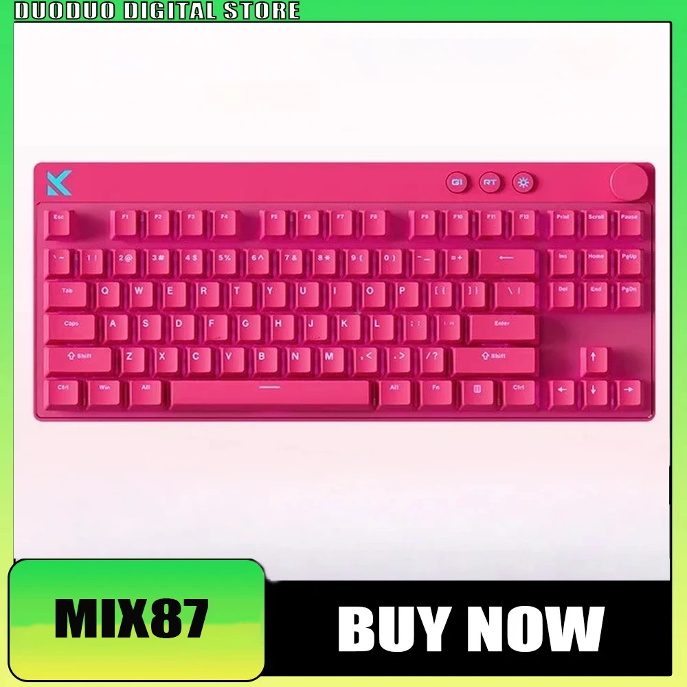

MCHOSE Mix 87 Wired 8K Magnetic Switch Mechanical Keyboard 0.001mmRT Accuracy E-sports Return 256K Scan Rate 0.08ms Low Delay