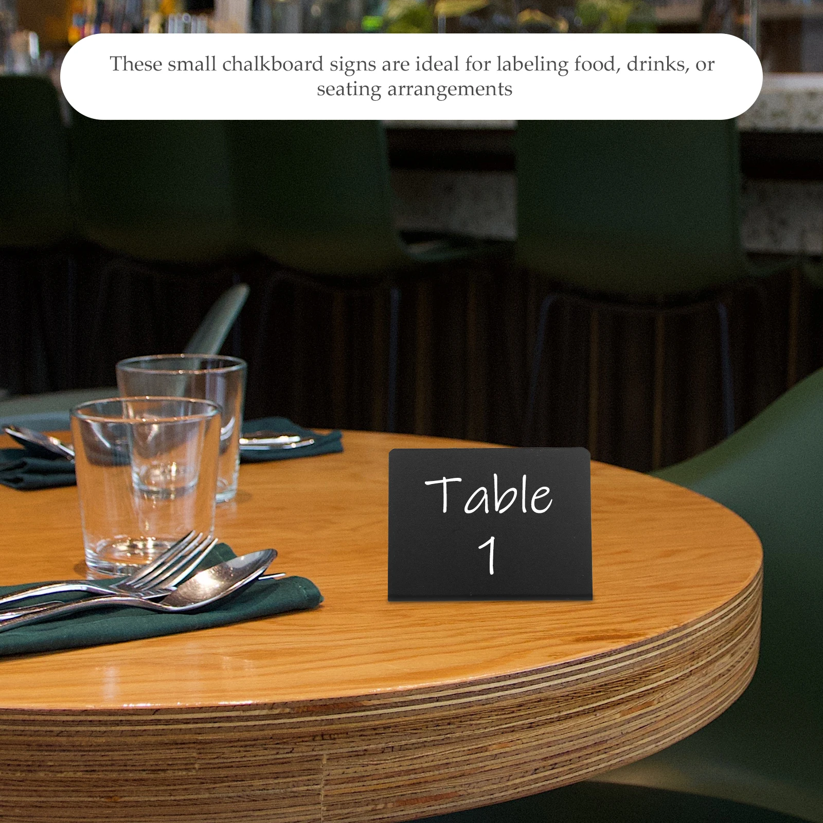 

12Pcs Mini Chalkboard Signs Small Plastic Display Boards Adjustable Tabletop Food Labels Wedding Party Buffet Catering Supplies