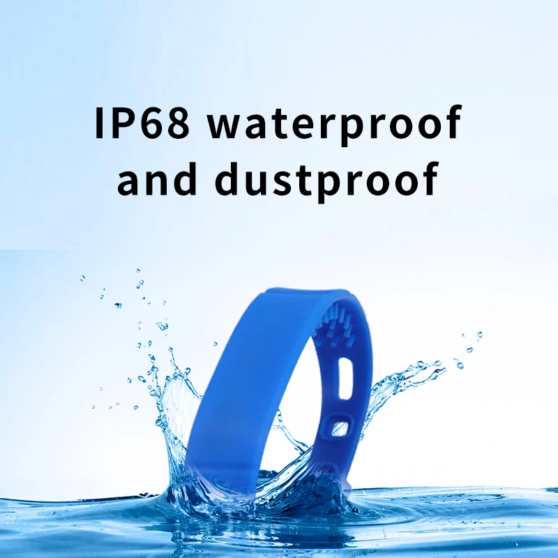 10 個 UHF RFID リストバンド抗人間干渉 18000-6C UHF 長距離リストバンド抗汗シリコンリストバンドタグ