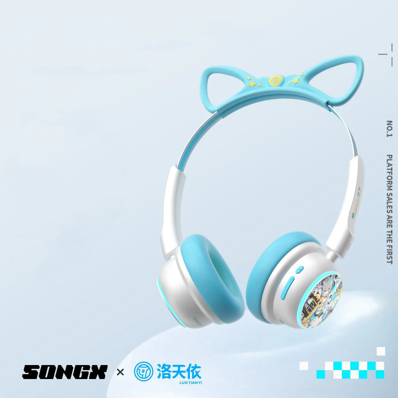 SONGX Luo Tianyi Vsinger Bluetooth Headphone Over-ear ANC Noise Reduction Wireless Esports Gaming Girls Headset