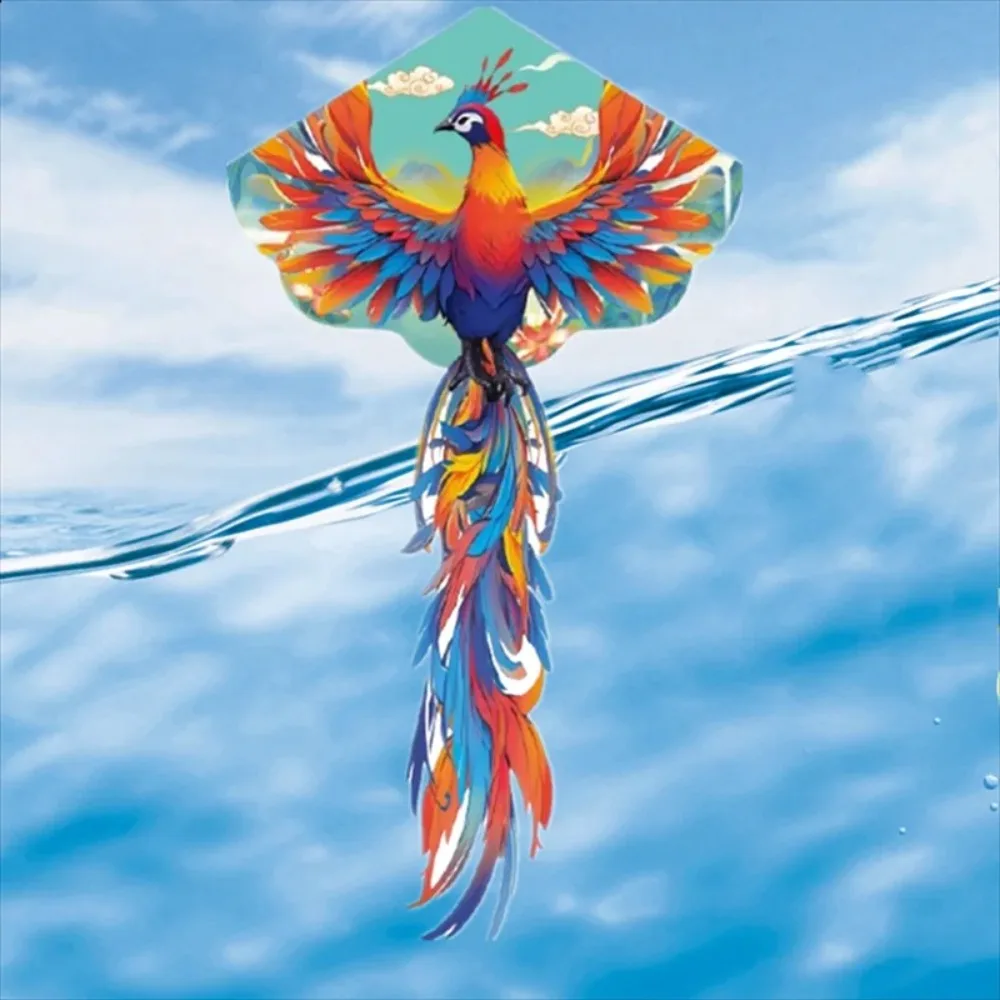New Easy To Fly Large Delta Kite Good Flying Children Gift Flying Kite 100 Meter Kite String Beautiful Phoenix Kite Family Trips
