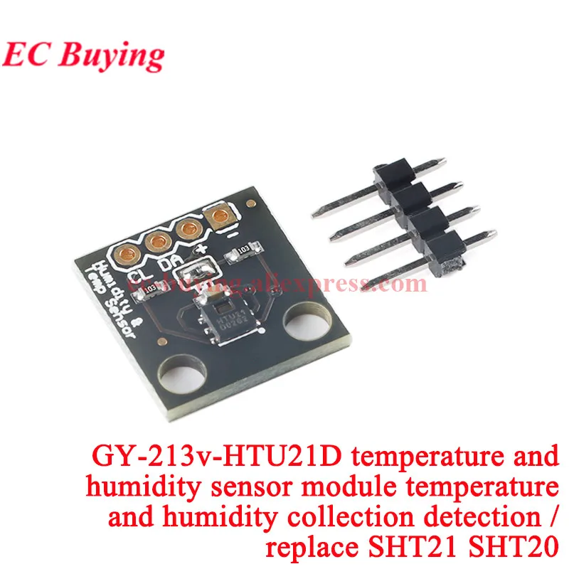 10pcs/1pc HTU31D HTU21D HTU20D Digital Temperature and Humidity Sensor Module I2C IIC Communication HTU21D DFN-6 GY-213v-HTU21D