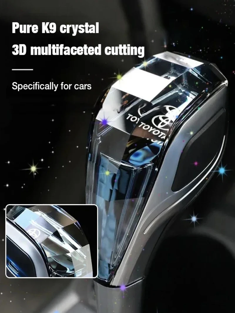 GEAR SHIFT KNOB Crystal glow Manual Gear Shift Knob Stick Hot Selling Universal Auto Car