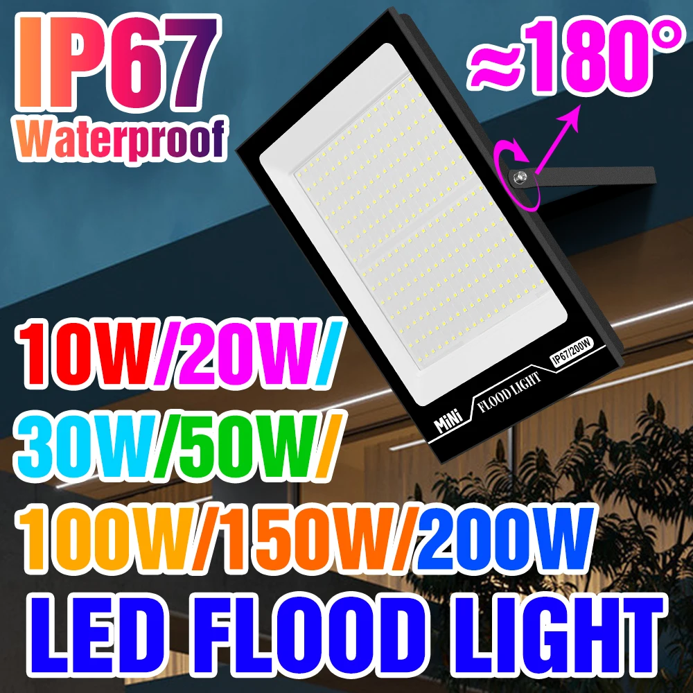 

Outdoor FloodLight Garden Street Lamp LED Flood Light IP67 Waterproof Spotlight Corridor Lamps 10W 20W 30W 50W 100W 150W 200W