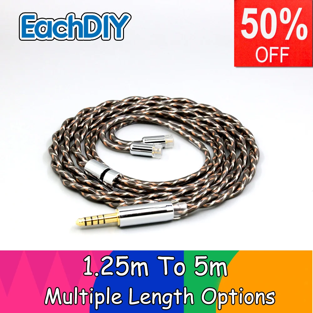 

TypeX 25AWG Litz Shielding 7n OCC Earphone Cable For IE80s Metal Pin Sennheiser IE8 IE8i IE80 LN008911