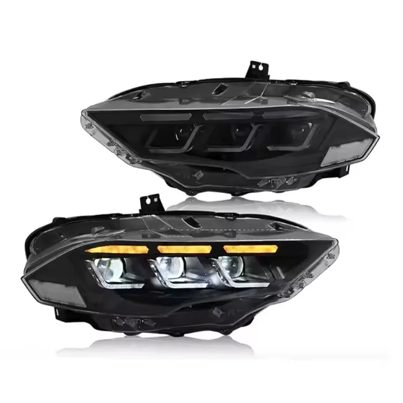 

Head Lamps For Ford Mustang 18-22 Led Front Lamp With Start-up Dynamic Animation Car Modified Led Headlights Assembly