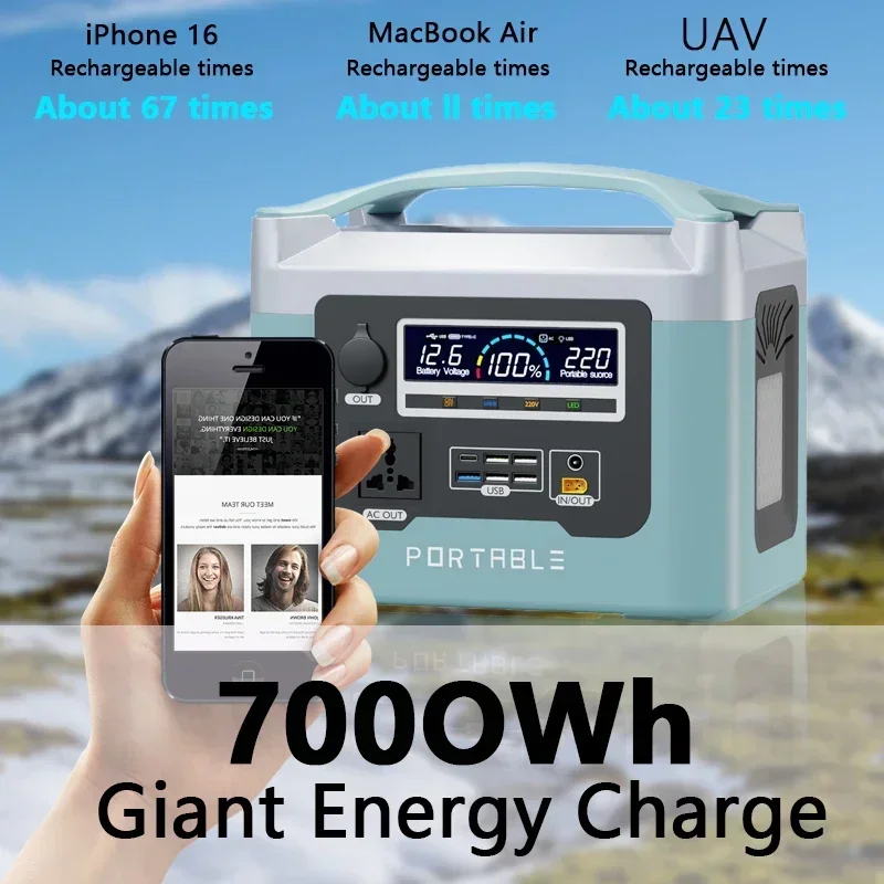 1500W portable power station camping power station power outage batteries 파워뱅크 power supplyfor Outdoor Blackout 배터리 캠핑 Camping