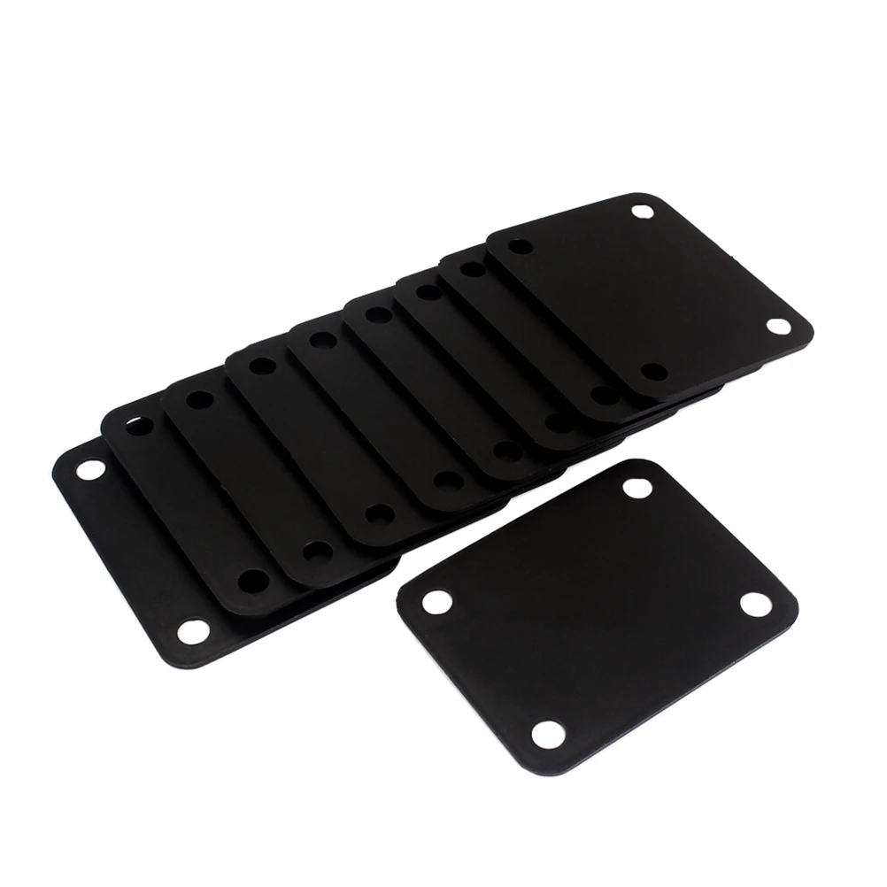 

10 PCS Neck Plate Gasket For Electric Guitars Standard 4 Bolt Compatibility High Durability
