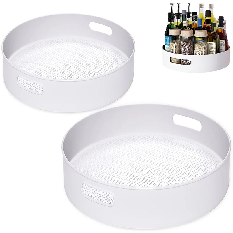 

Вращающийся поворотный стол подходит для шкафов, комнат для хранения продуктов питания, кухонного хранения, раковины для ванной комнаты, шкафов, холодильников, стоек