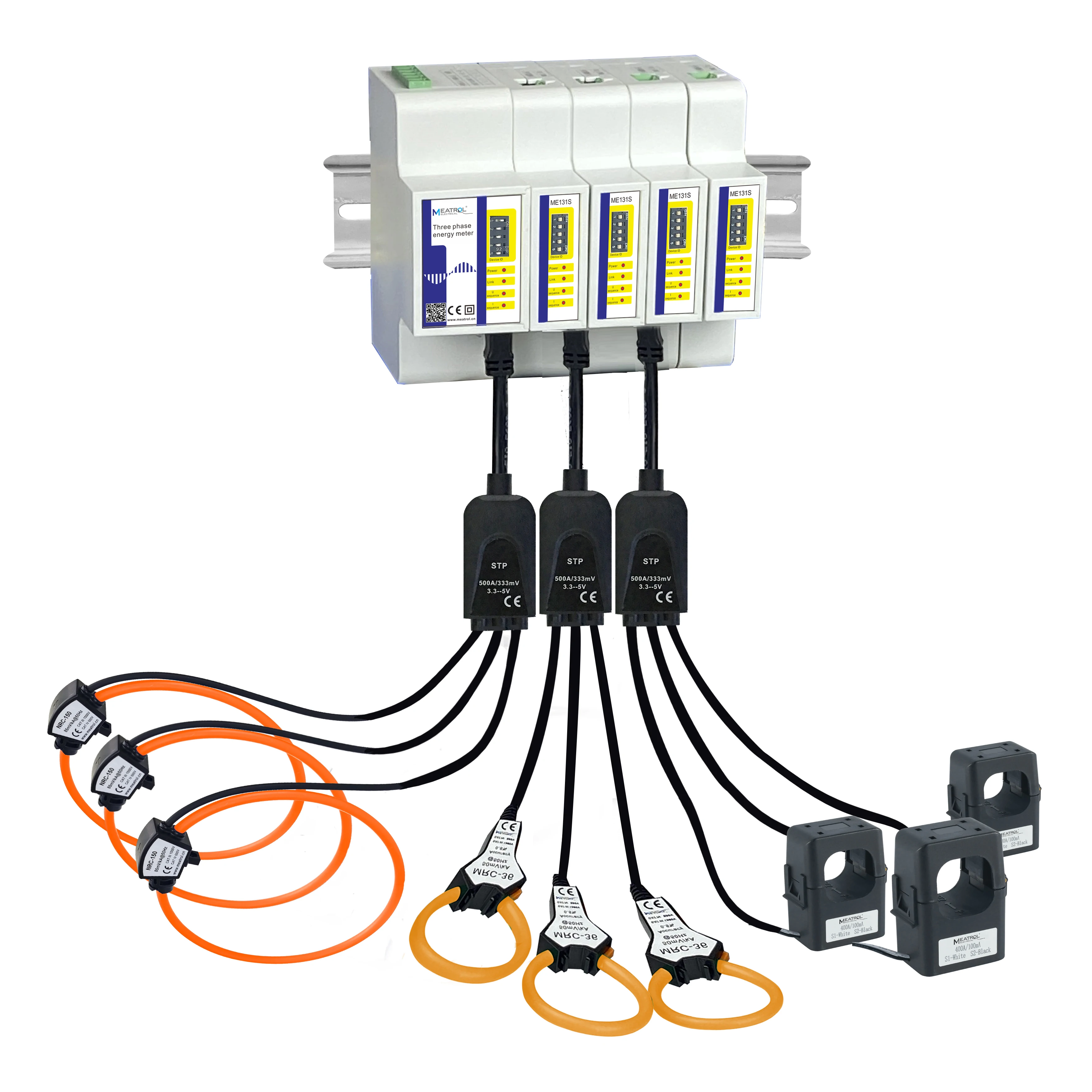Multi Circuit Energy Meter ME131 Rogowski Coil CT Meters Multi Function Smart Power Energy Meter