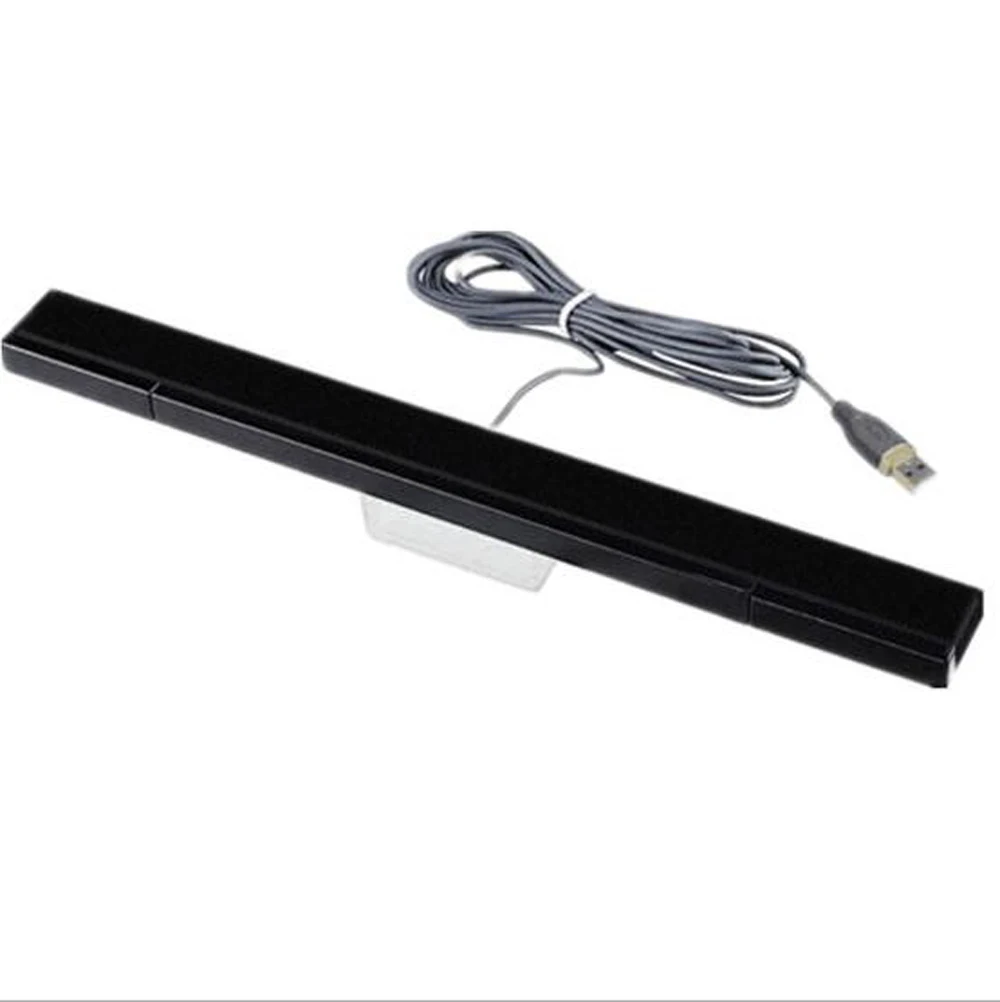 

100 pcs New USB TV Wired Remote Sensor Bar for Wii Console Receiver Inductor