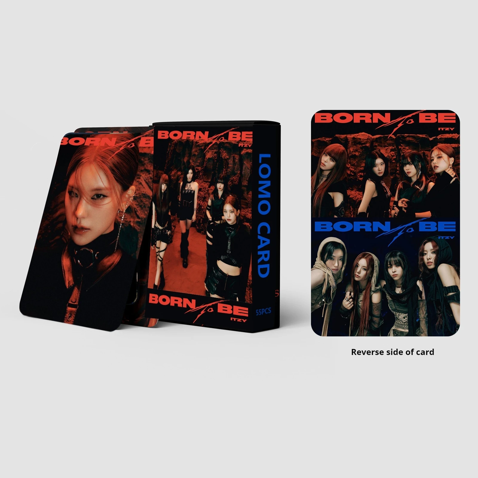 55 ITZY Small Cards, New Specialized BORN TO BE YUNA General Collection, Peripheral Lomo Card Photo Cards