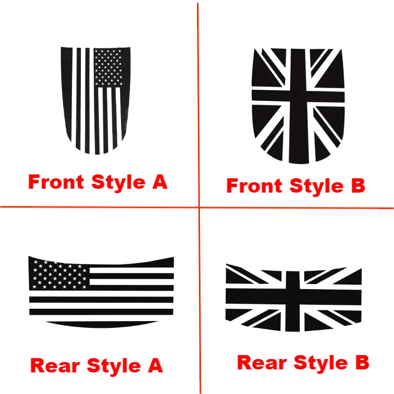 Front Hood / Trunk Lid American /England Flag Style Sticker Decorative Decals Trim Accessories For Mazda MX-5 Miata NC 2009-2015