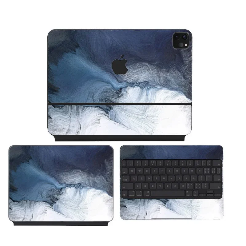 Anti Fingerprints Waterproof Vinyl Decal Stickers Skin for Magic Keyboard Folio 2024 2022 2021 for Ipad Pro 13 11 12.9 10.9 inch