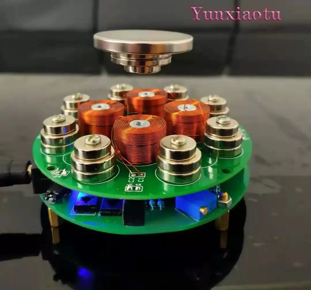 Push Down Magnetic Levitation Kit DIY Suspension Electronic Production Learning, Simulation of Loose Parts and Finished Products