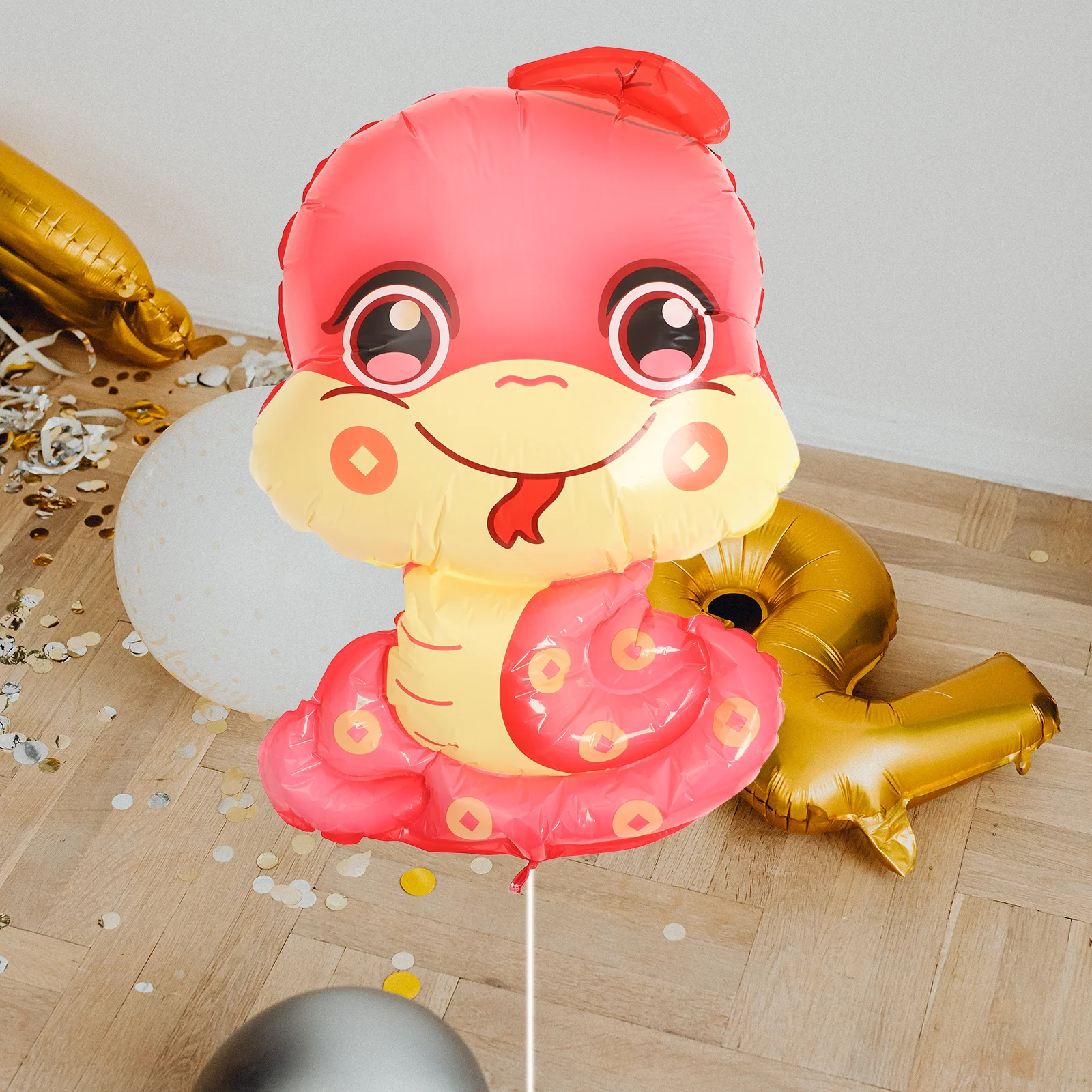 

10Pcs Snake Balloons Festive Party Decorations for Chinese New Year 2025 Spring Festival Celebration Decorative
