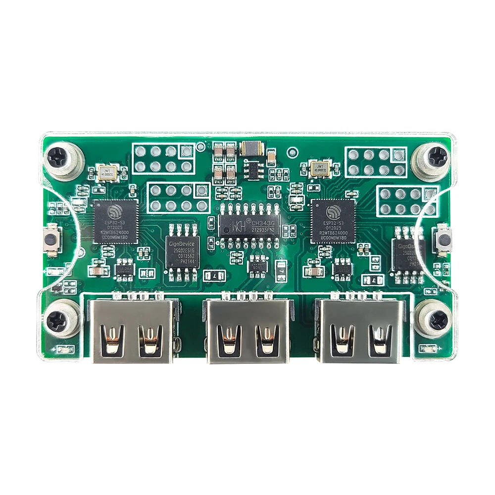 ESP32-S3 MAKCU Papan Pengembangan Modul Pengiriman Presisi Independen DMA Arsitektur Dual ESP32-S3 Chip dengan 3D Kandang